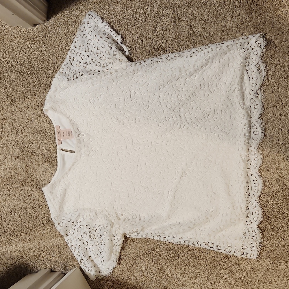 White lace top